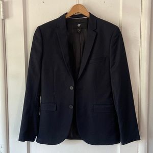H&M Dark Navy Slim Fit Blazer
